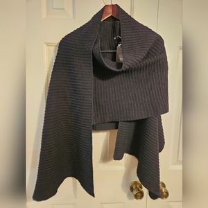 NWT Unique Knit wrap, scarf vest